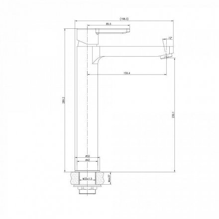 Смеситель для настольного умывальника Sena SENSB01i01